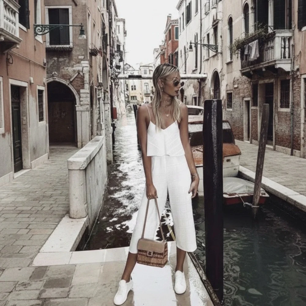 Finders keepers Women's White and Cream Jumpsuit - Picture 1 of 7